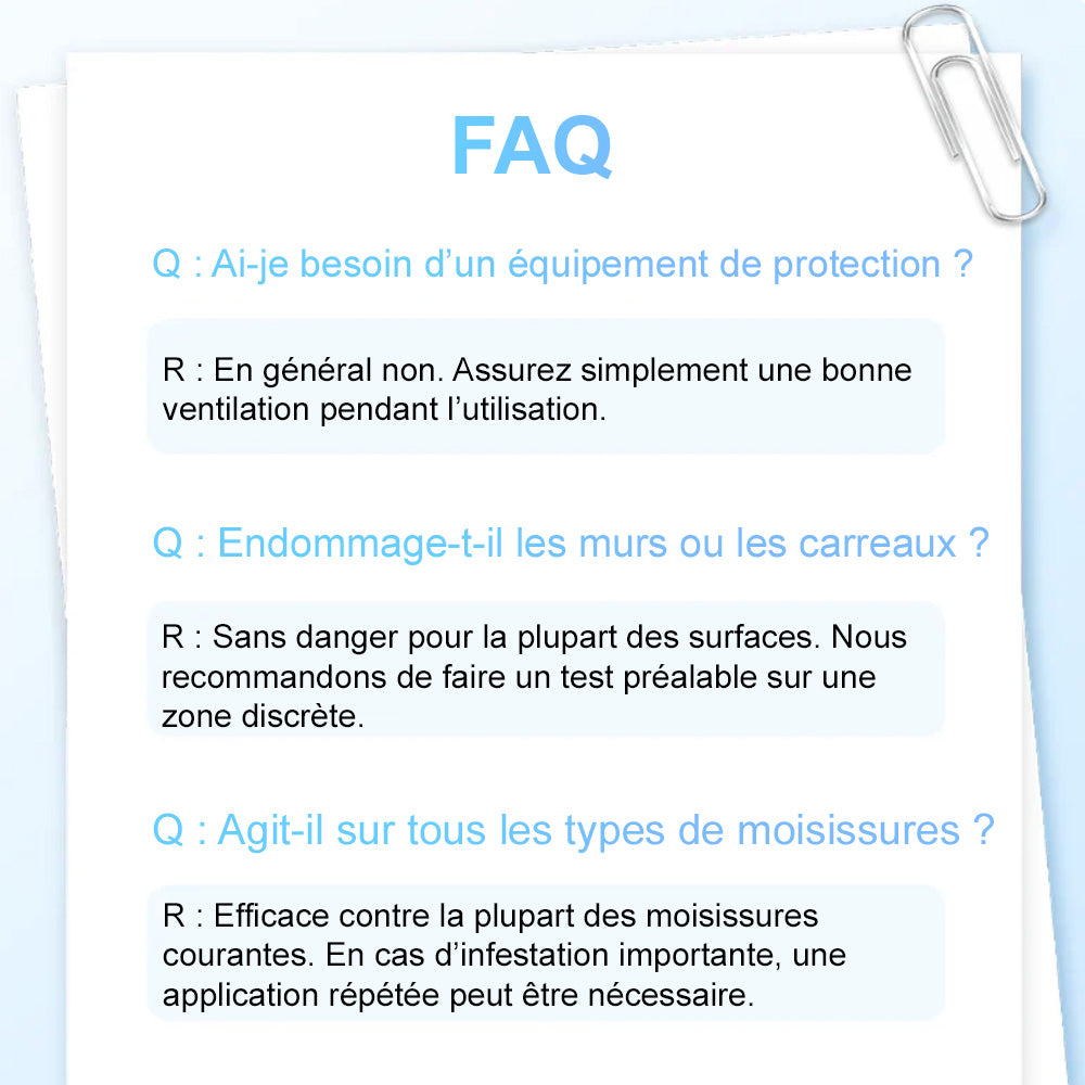 🆙 Spray anti-moisissures très efficace – empêche la repousse des moisissures. Protège la santé de votre famille et la vôtre