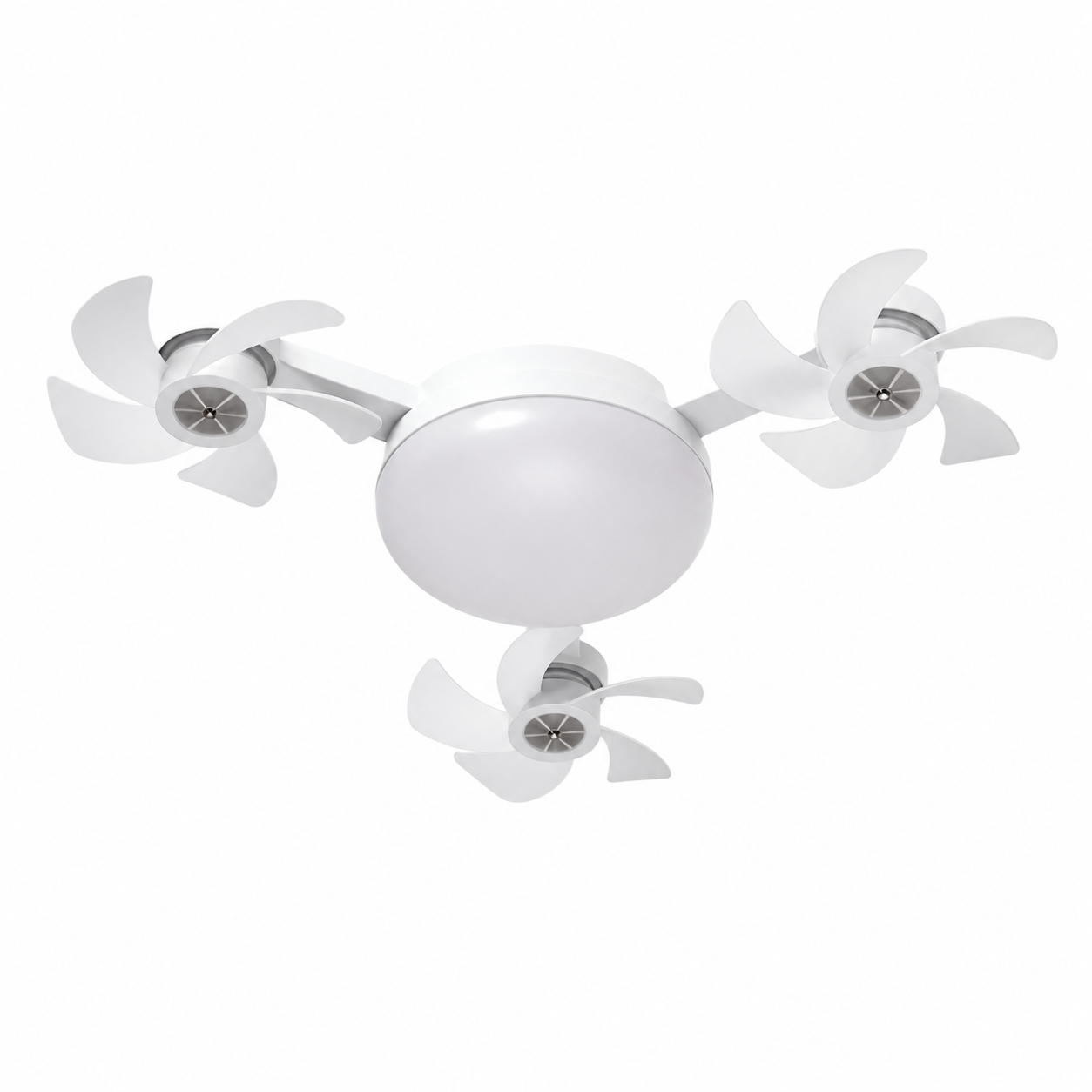 🌬️Corakio® Ventilateur de Plafond LED à Douille — Installation Sans Outils, Lumière Réglable & Air Frais