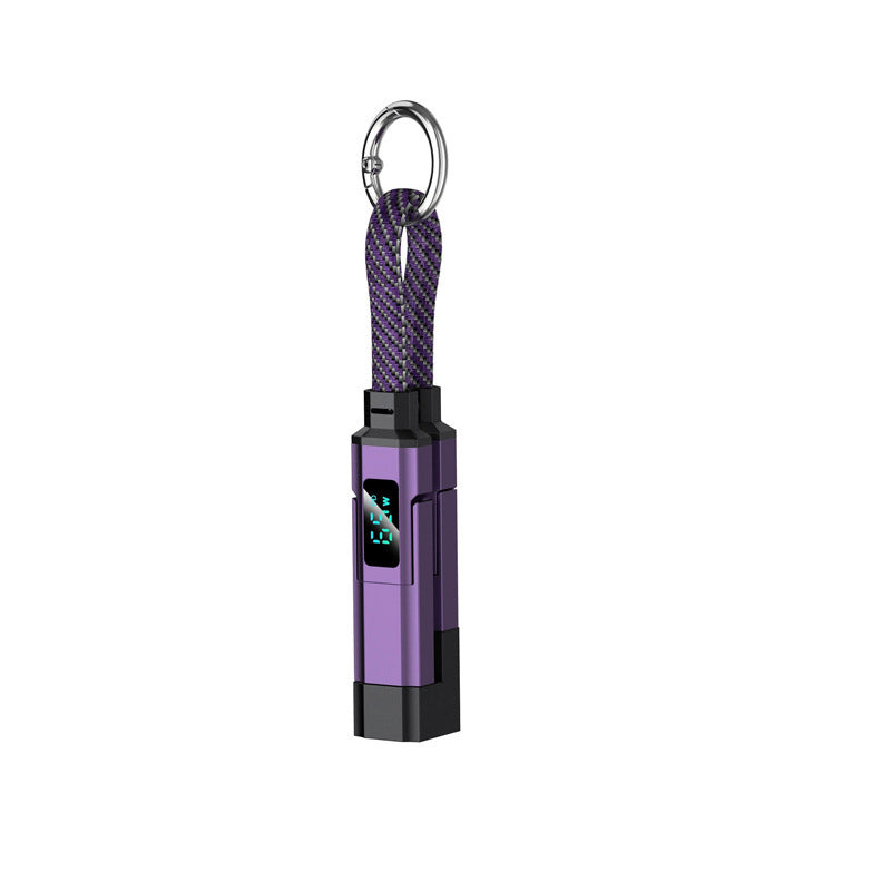 🆙Ⓜ️🔥4-in-1 Digital Display Keychain Charging Cable
