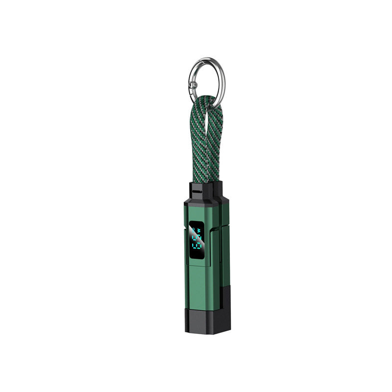 🆙Ⓜ️🔥4-in-1 Digital Display Keychain Charging Cable