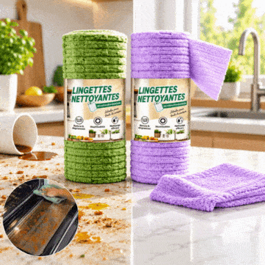 🧻 corakio® Chiffon Microfibre Déchirable – Nettoyez Sans Réutiliser de Chiffons Sales
