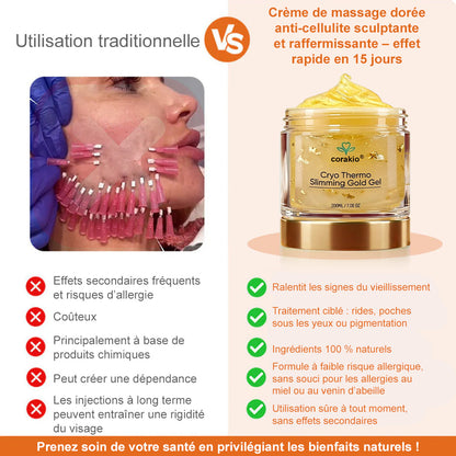 ✨Crème de massage raffermissante Burn Gold Corakio®