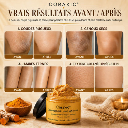 🌿Gommage corporel exfoliant au curcuma