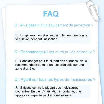 🆙 Spray anti-moisissures très efficace – empêche la repousse des moisissures. Protège la santé de votre famille et la vôtre