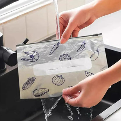 up🔥🔥 Sacs de conservation refermables en papier aluminium réutilisable — gardez vos aliments frais plus longtemps