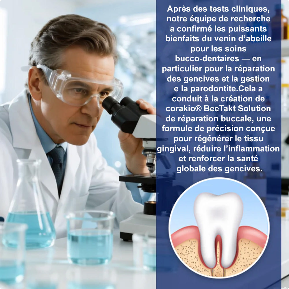 🦷🔥 Solution de Soins Buccaux – Traite efficacement les dommages à l'émail, l'inflammation gingivale, les maux de dents, la sensibilité dentaire, les saignements des gencives, la parodontite, les caries, les aphtes et la mauvaise haleine.