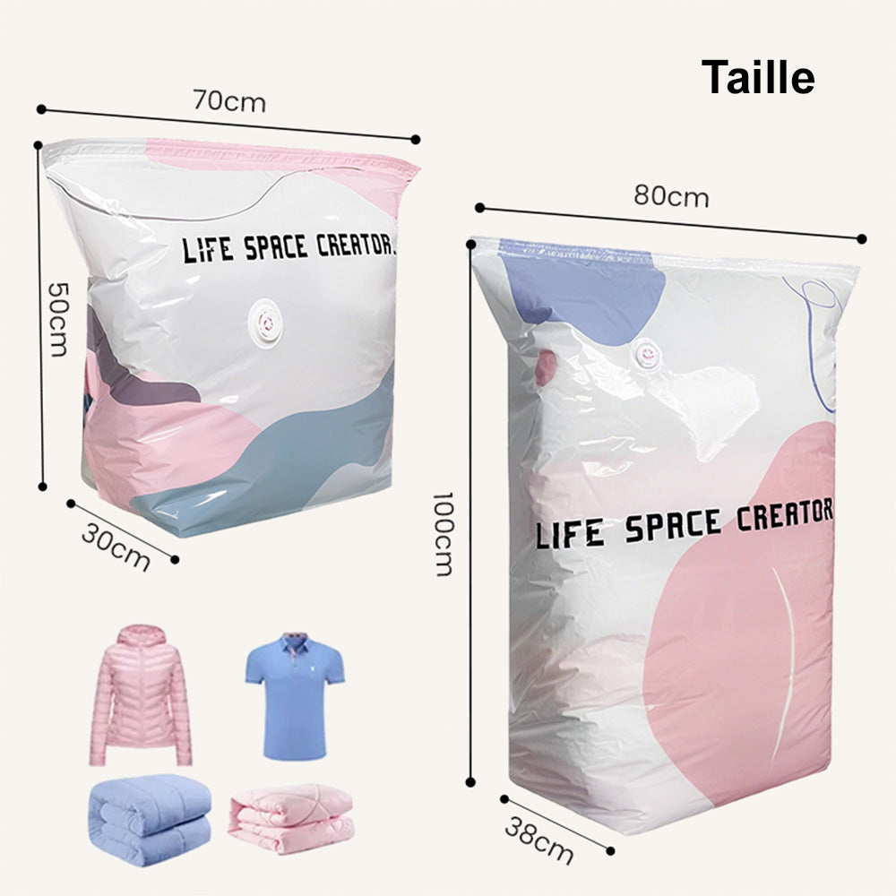 🔥🏠 Sacs de rangement sous vide Celsiora® – Gagnez de la place facilement