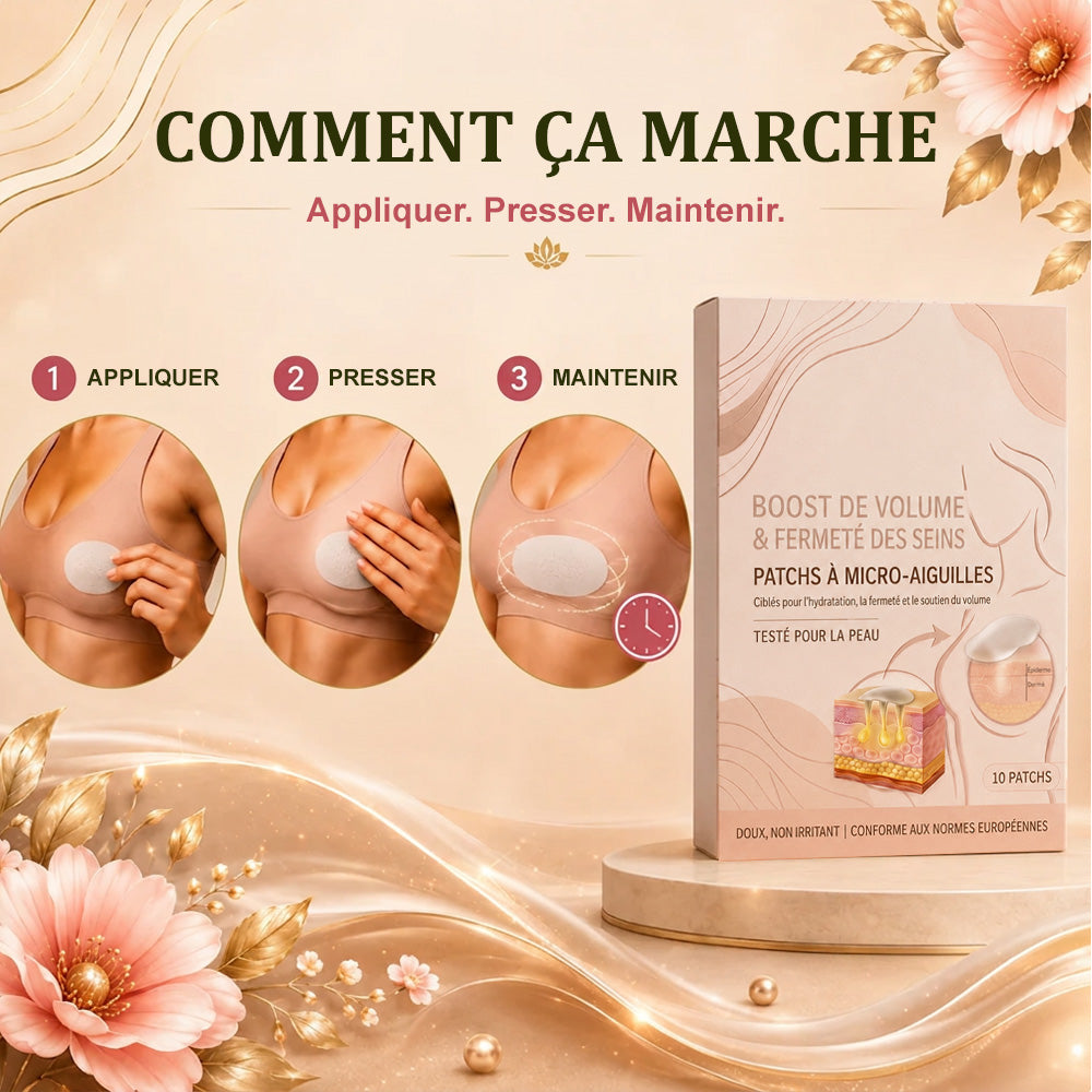 up  Patchs à micro-aiguilles Celsiora® pour sublimer la poitrine