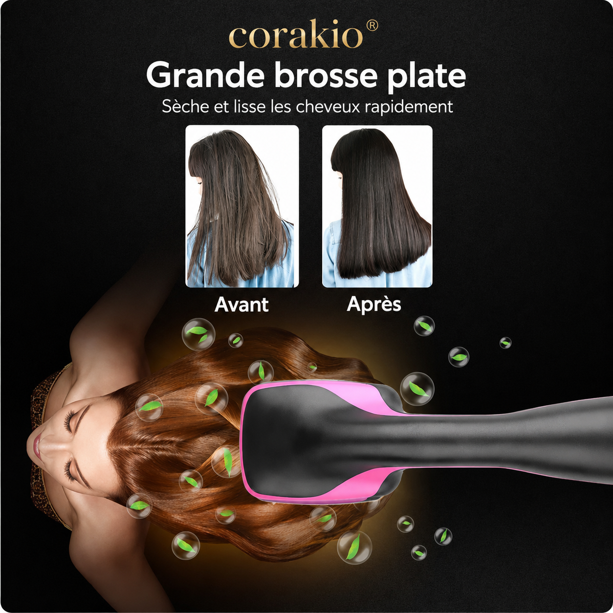 🆙Offre limitée : -49 % 🔥 Brosse soufflante multifonction 2-en-1 – Séchage rapide, lissage et coiffage