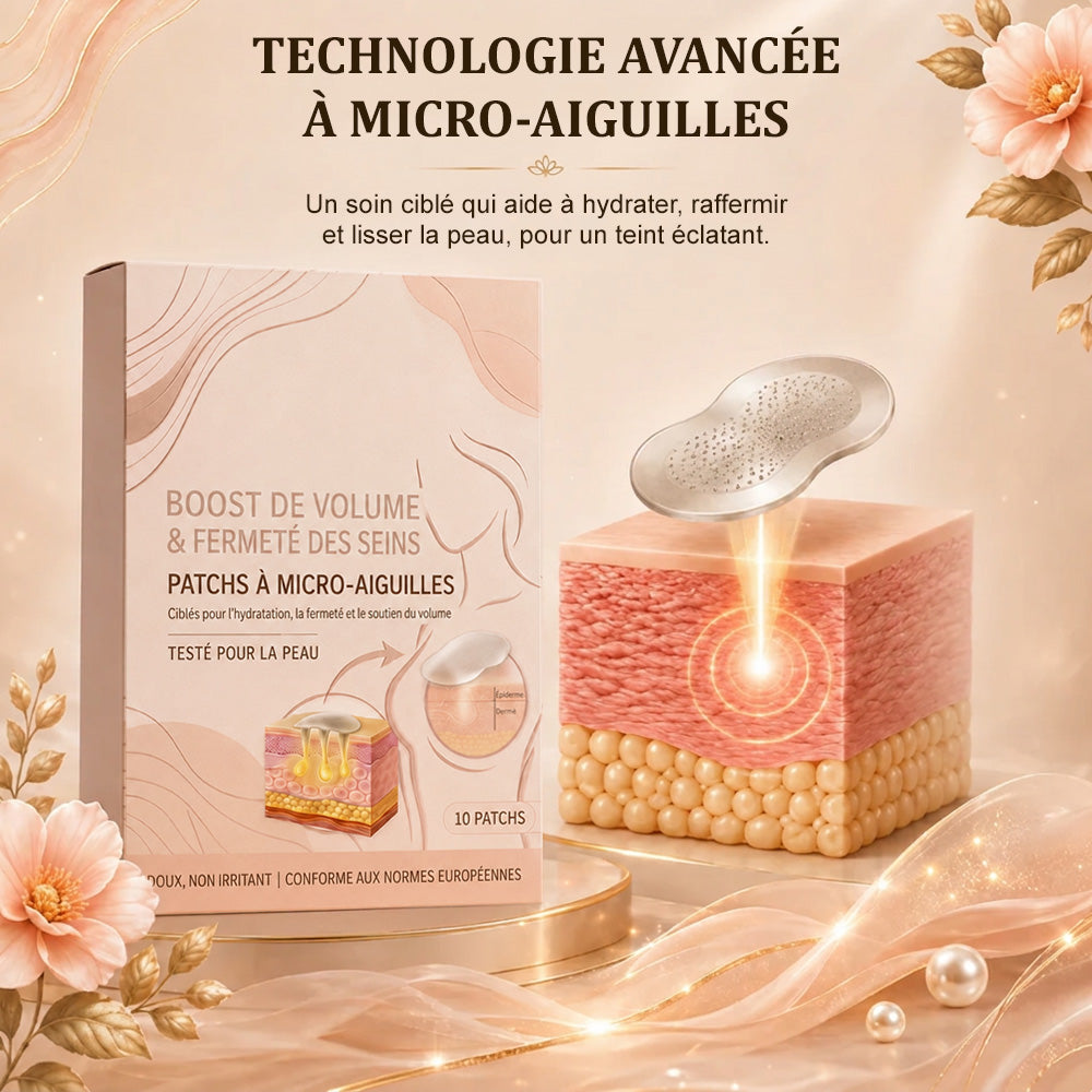 up  Patchs à micro-aiguilles Celsiora® pour sublimer la poitrine