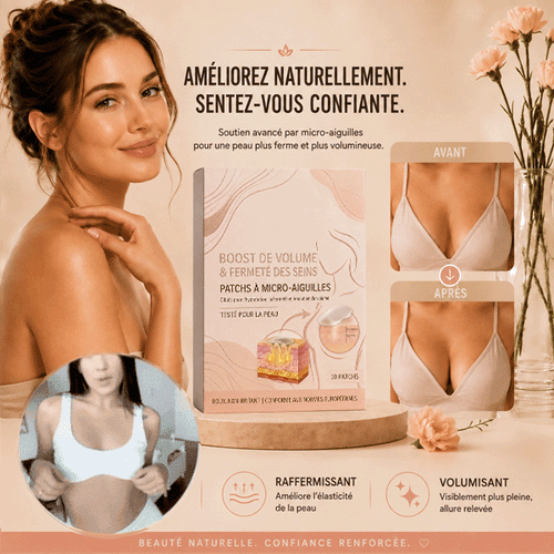 up  Patchs à micro-aiguilles Celsiora® pour sublimer la poitrine