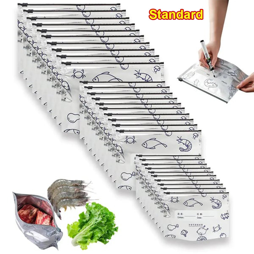 up🔥🔥 Sacs de conservation refermables en papier aluminium réutilisable — gardez vos aliments frais plus longtemps