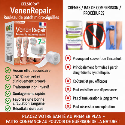 up✅ Patchs de soin à micro-aiguilles Celsiora® Vein Ease – Pour les varicosités, les varices, les gonflements et les jambes fatiguées | Aujourd’hui seulement : -50 %