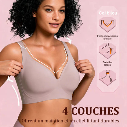 🔥💓Soutien-gorge Jelly Wireless — Confort Seconde Peau, Effet Push-up & Sans Coutures