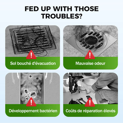 💥Poudre de nettoyage pour canalisations puissante au quotidien – Action rapide, sûre et douce pour cuisines, salles de bain et douches