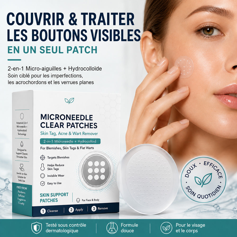 Effective MicroNeedle BotanicSkinTag Removal Patch