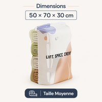 Moyen : 50 × 70 × 30 cm