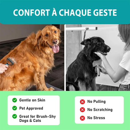 💕🐱corakio® Peigne de Toilettage Double Face – Pour Chiens & Chats 🐶🐱