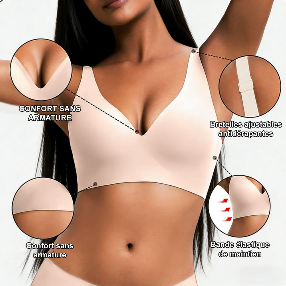 🔥💓Soutien-gorge Jelly Wireless — Confort Seconde Peau, Effet Push-up & Sans Coutures
