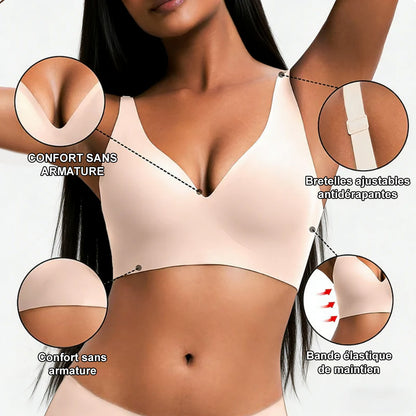 🔥💓Soutien-gorge Jelly Wireless — Confort Seconde Peau, Effet Push-up & Sans Coutures