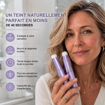 🌟 Stick de fond de teint caméléon – Un teint éclatant et rajeuni pour les peaux matures