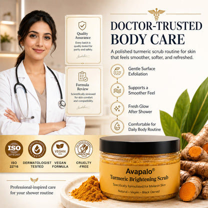 Gommage corporel exfoliant au curcuma