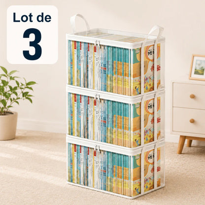 💕 VENTE FLASH — Boîte de Rangement Transparente XL 🧺 Gardez Votre Maison Organisée