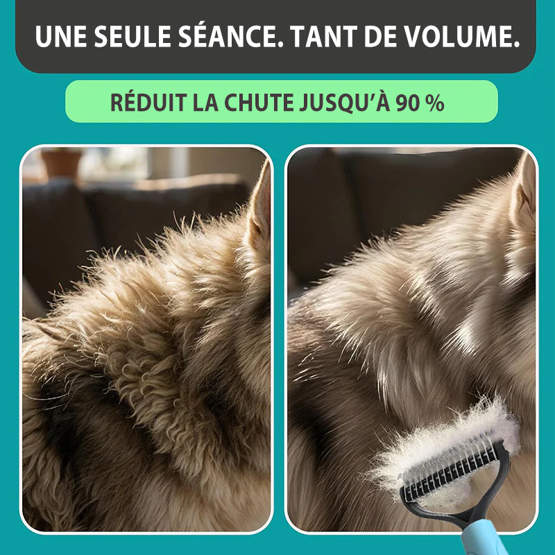 💕🐱corakio® Peigne de Toilettage Double Face – Pour Chiens & Chats 🐶🐱