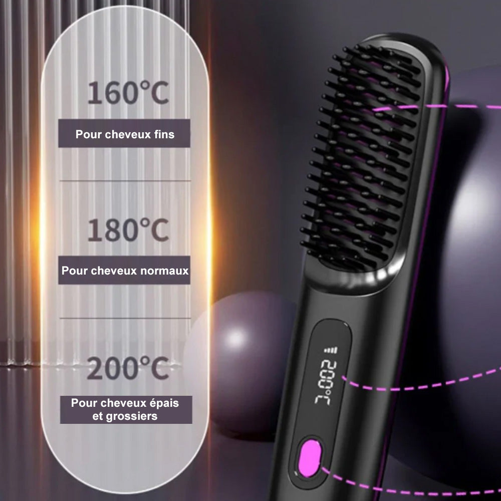 🪮⚡La première brosse coiffante intelligente pour cheveux courts💜 – précision parfaite, sécurité absolue et coiffage sans effort