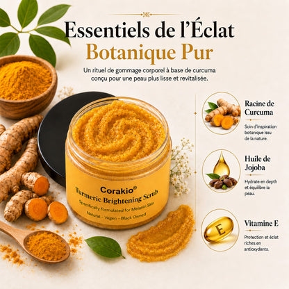🌿Gommage corporel exfoliant au curcuma