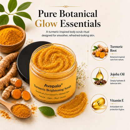 Gommage corporel exfoliant au curcuma