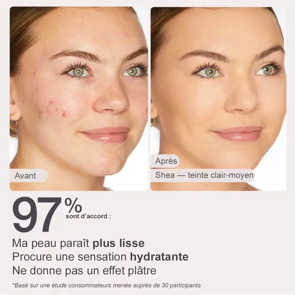 ☁️Corakio® BB Blur Crème Teintée SPF 30 – Illumine, Hydrate & Lisse Instantanément la Peau ✨