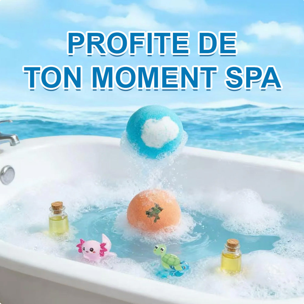 🛁🫧 corakio® Coffret Cadeau de Bombes de Bain pour Enfants – Transformez Chaque Bain en une Aventure Magique 🎁