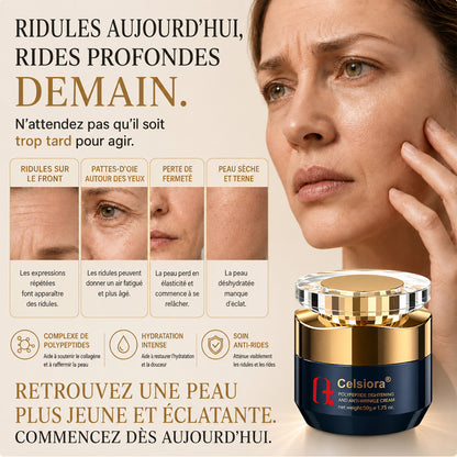 up Celsiora® Crème Visage Anti-Rides - PDRN + Multi-Peptides pour une peau visiblement plus lisse, plus ferme et plus lumineuse.