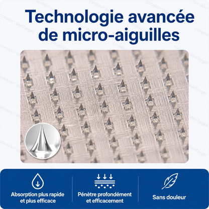 🧙 corakio® VeinTarget – Patch à micro-aiguilles ⚡ Soulagement instantané, résultats durables
