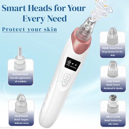 🆙Vide Pore électrique & Blackhead Remover - Rechargeable Spot Extractor Tool Setf