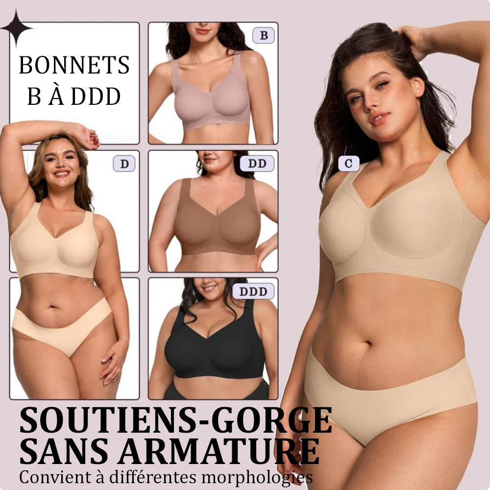 🔥💓Soutien-gorge Jelly Wireless — Confort Seconde Peau, Effet Push-up & Sans Coutures