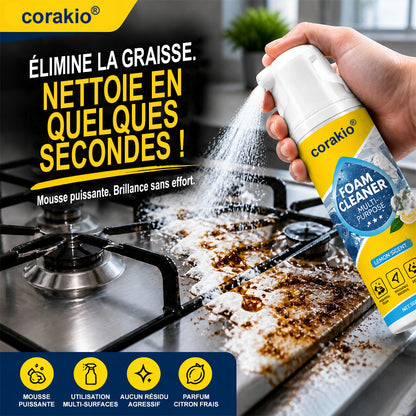 💞 Détachant & Dégraissant Corakio® – Mousse active, sans produits chimiques agressifs. Efficace sur le café, l'encre et la graisse. Un véritable nettoyant multi-usages. 🏠✅