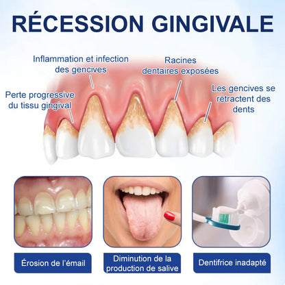 🦷🔥 Solution de Soins Buccaux – Traite efficacement les dommages à l'émail, l'inflammation gingivale, les maux de dents, la sensibilité dentaire, les saignements des gencives, la parodontite, les caries, les aphtes et la mauvaise haleine.
