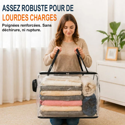 💕 VENTE FLASH — Boîte de Rangement Transparente XL 🧺 Gardez Votre Maison Organisée