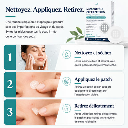 Effective MicroNeedle BotanicSkinTag Removal Patch