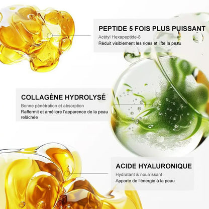 ✨corakio® Crème de massage pour le cou à rouleau ✨ Collagène & acide hyaluronique | Raffermit le cou, atténue l’apparence des rides et du double menton