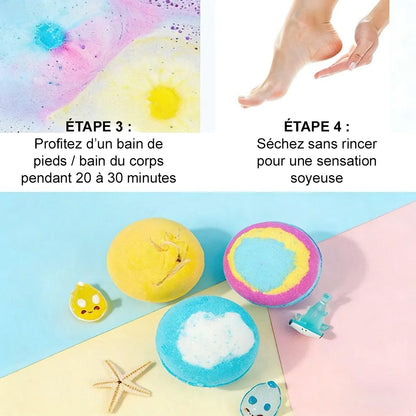 🛁🫧 corakio® Coffret Cadeau de Bombes de Bain pour Enfants – Transformez Chaque Bain en une Aventure Magique 🎁