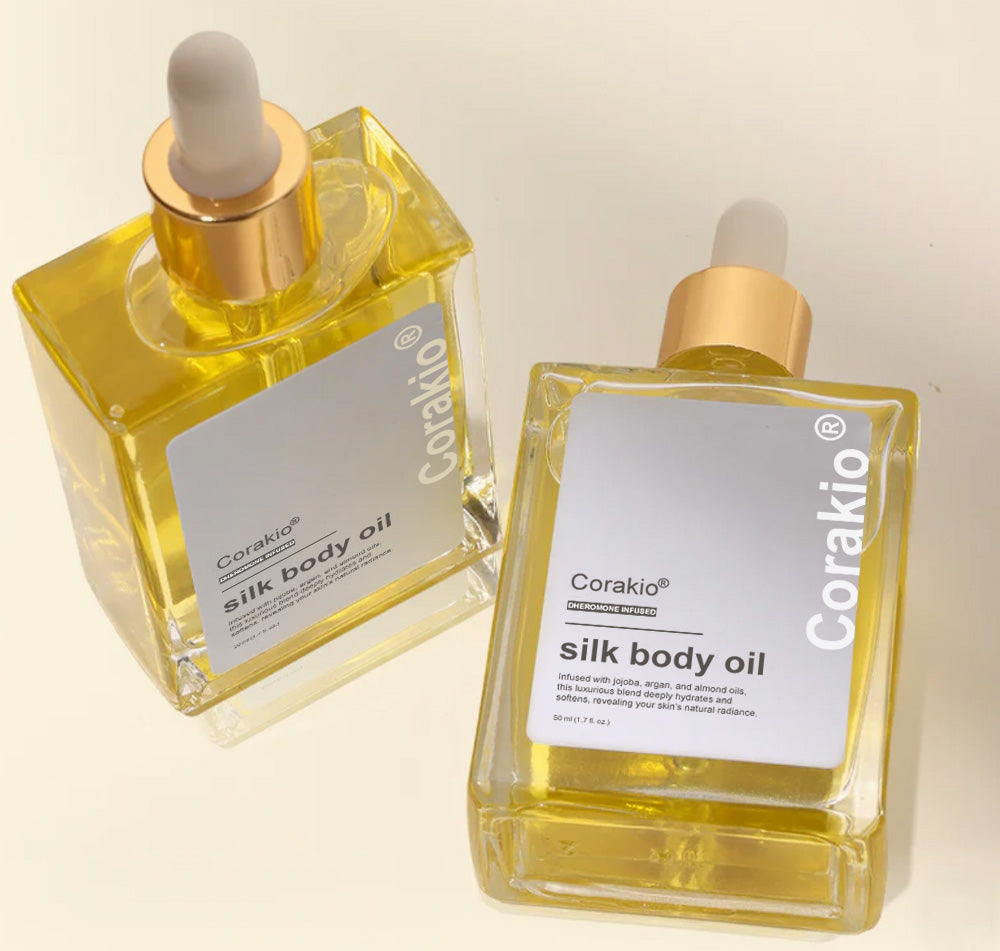 🪄Corakio® Silk Body Oil🍋 – Huile Raffermissante Corps Anti-Âge | Lisse, Lifte & Hydrate la Peau | Réduit les Rides & Restaure l’Élasticité Jeune
