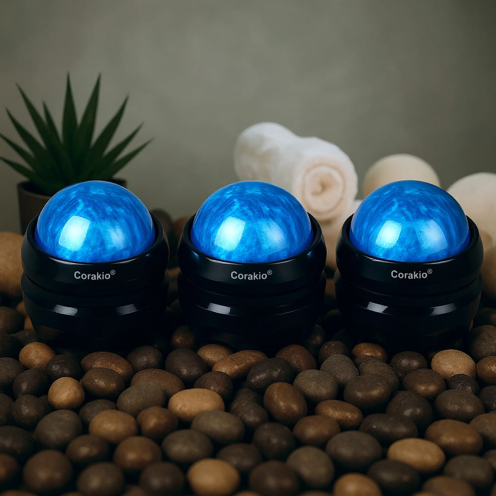 nn🆙🆙🆙💙Corakio® Ballon de Massage Profond 5D ✨ Détend, soulage & raffermit la peau