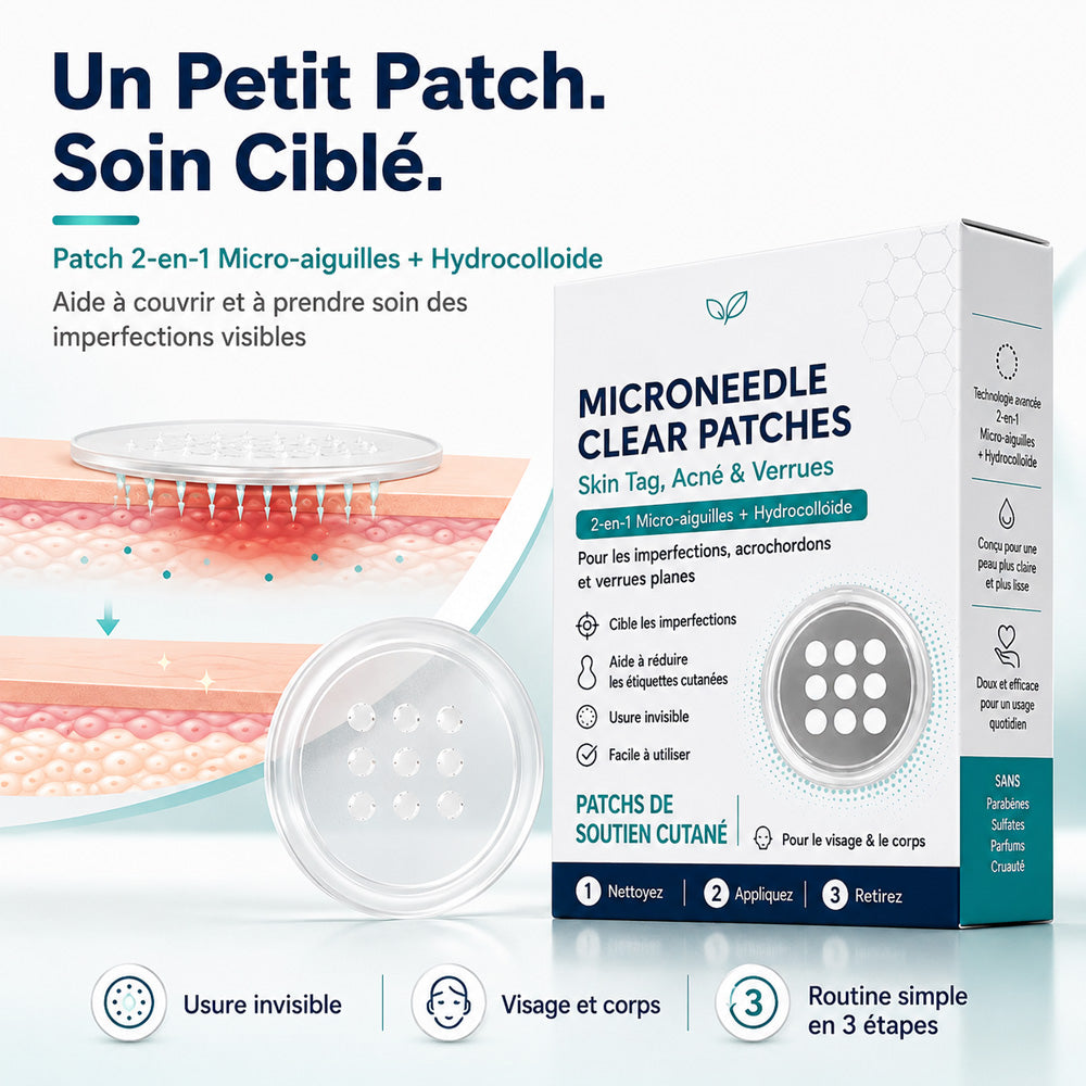 Effective MicroNeedle BotanicSkinTag Removal Patch