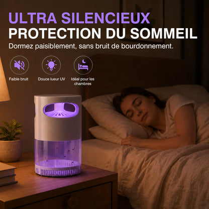 🦟 Lampe Anti-Moustiques UV USB – Protection Silencieuse & Sans Produits Chimiques 🌙