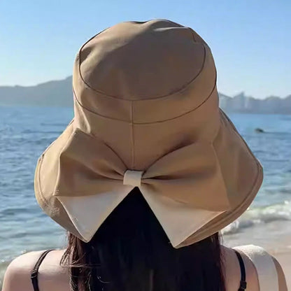 👒 Offre limitée : -50 % aujourd’hui ! ✨ Chapeau de soleil femme avec nœud – Large bord pour une protection élégante contre le soleil 🎀