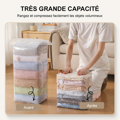 🔥🏠 Sacs de rangement sous vide Celsiora® – Gagnez de la place facilement