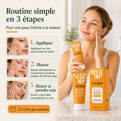 🆙corakio® Gel exfoliant à l’enzyme d’orange